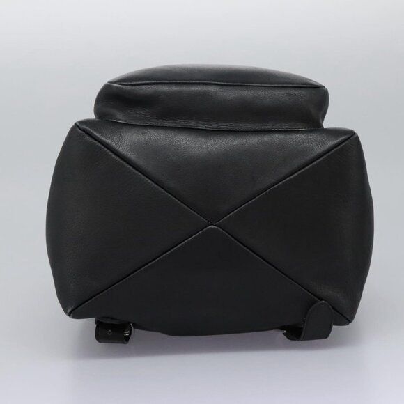 Salvatore Ferragamo Gancini Backpack Leather Black Silver main image 5